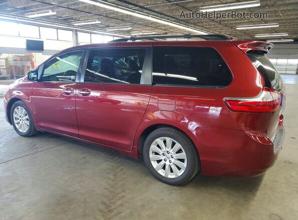 5TDYK3DC2GS738649 2016 TOYOTA SIENNA Red Tył lewy