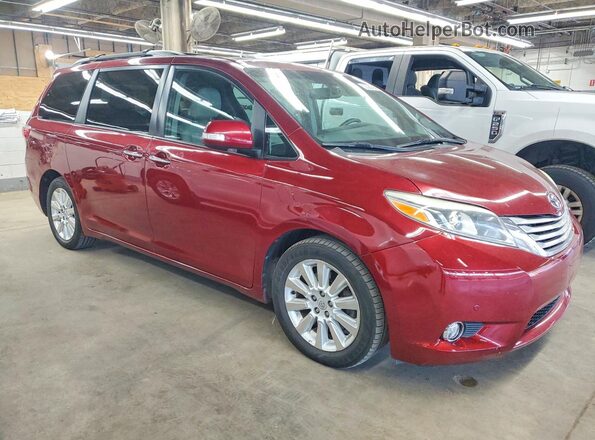 5TDYK3DC2GS738649 2016 TOYOTA SIENNA Red Przód prawy