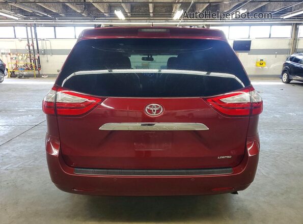 5TDYK3DC2GS738649 2016 TOYOTA SIENNA Red Widok z tyłu