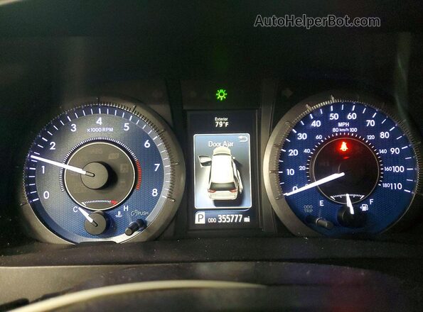 5TDYK3DC2GS738649 2016 TOYOTA SIENNA Red Widok zestawu wskaźników