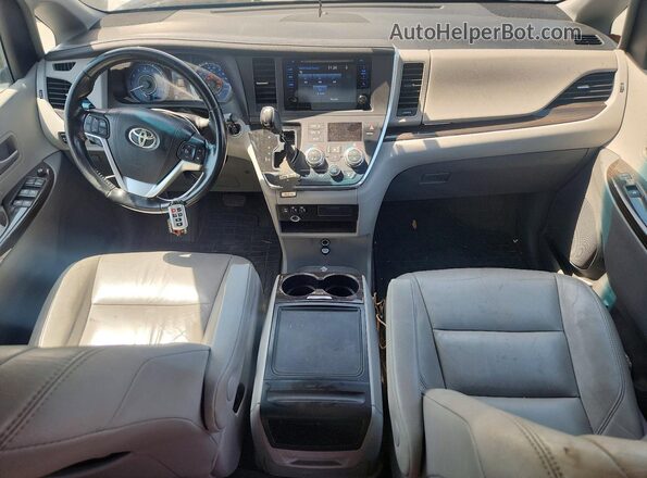 5TDYK3DC3GS716241 2016 TOYOTA SIENNA Silver Առջևի վահանակի տեսք