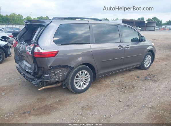 5TDYK3DC3GS729779 2016 TOYOTA SIENNA Серый Задняя правая четверть