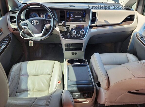 5TDYK3DC3GS729958 2016 TOYOTA SIENNA Black Dashboard view