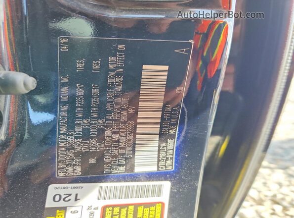 5TDYK3DC3GS729958 2016 TOYOTA SIENNA Black VIN sticker view