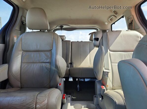 5TDYK3DC3GS729958 2016 TOYOTA SIENNA Black Rear seats view