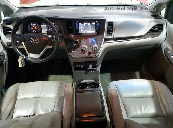 5TDYK3DC3GS749109 2016 TOYOTA SIENNA Red Vista del salpicadero