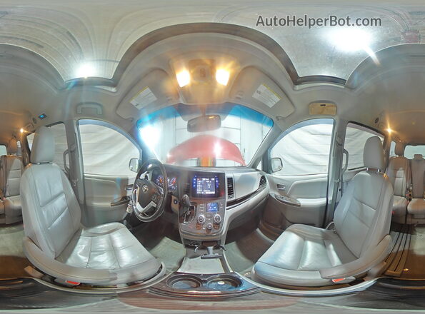 5TDYK3DC3GS749109 2016 TOYOTA SIENNA Red Vista interior de 360 grados