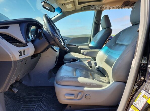 5TDYK3DC4GS754433 2016 TOYOTA SIENNA Black Вид салону спереду