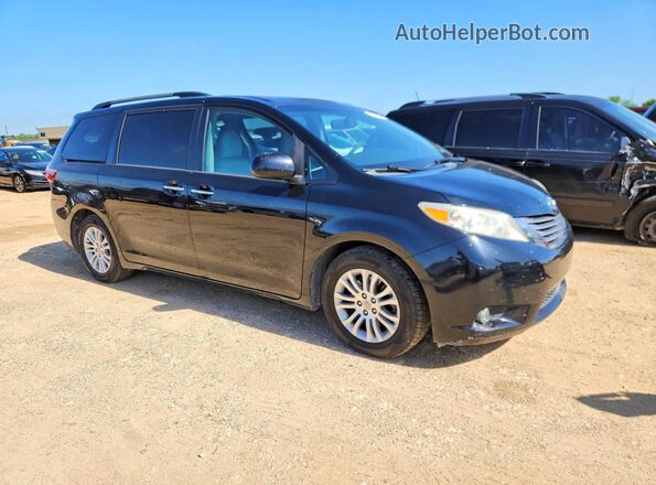 5TDYK3DC4GS754433 2016 TOYOTA SIENNA Black Передня права чверть