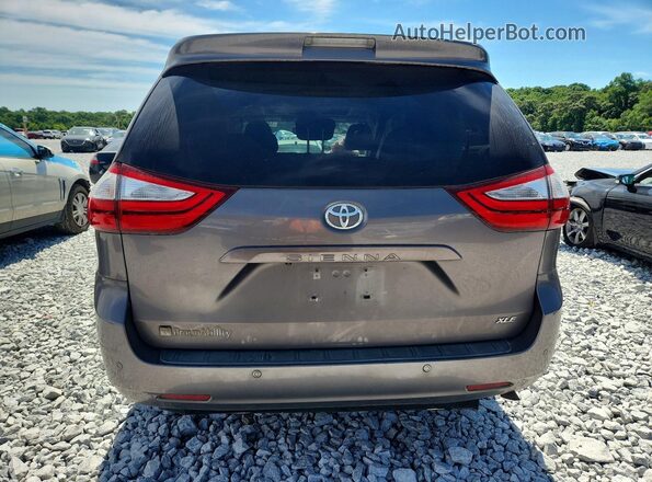 5TDYK3DC5GS695439 2016 TOYOTA SIENNA Gray Vista trasera