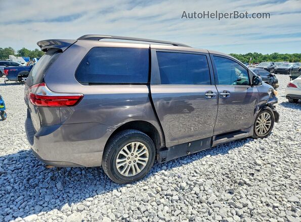 5TDYK3DC5GS695439 2016 TOYOTA SIENNA Gray Trasero derecho