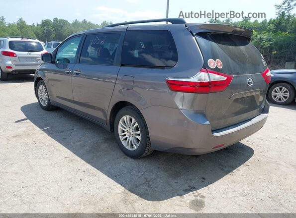 5TDYK3DC5GS722901 2016 TOYOTA SIENNA Gray Rear left