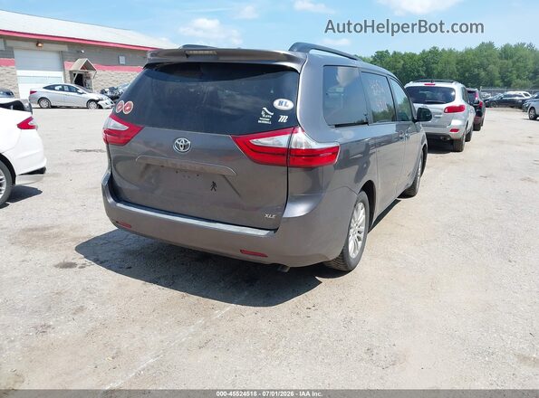 5TDYK3DC5GS722901 2016 TOYOTA SIENNA Gray Rear right