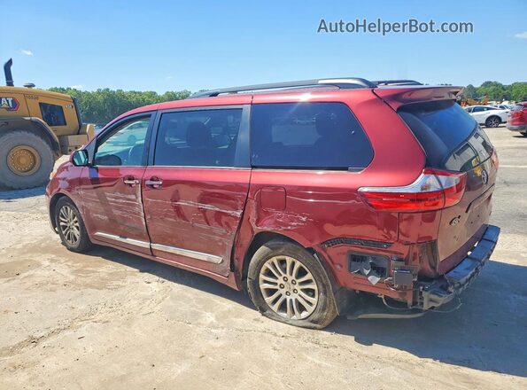 5TDYK3DC5GS762654 2016 TOYOTA SIENNA Maroon Հետևի ձախ