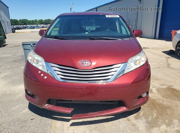 5TDYK3DC5GS762654 2016 TOYOTA SIENNA Maroon Դիմացի տեսք