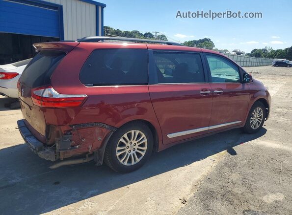 5TDYK3DC5GS762654 2016 TOYOTA SIENNA Maroon Հետևի աջ