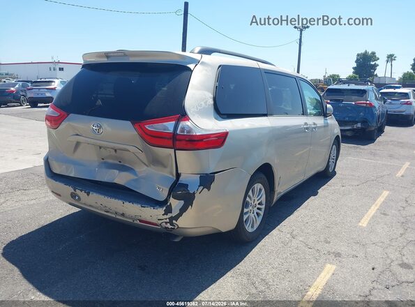 5TDYK3DC6GS721000 2016 TOYOTA SIENNA Champagne Trasero derecho