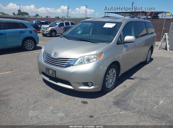 5TDYK3DC6GS721000 2016 TOYOTA SIENNA Champagne Vista tres cuartos delantera izquierda