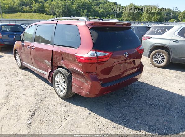 5TDYK3DC6GS741876 2016 TOYOTA SIENNA Burgundy Задня ліва чверть