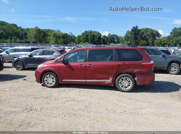 5TDYK3DC6GS741876 2016 TOYOTA SIENNA Burgundy Панорамний вид салону 360°