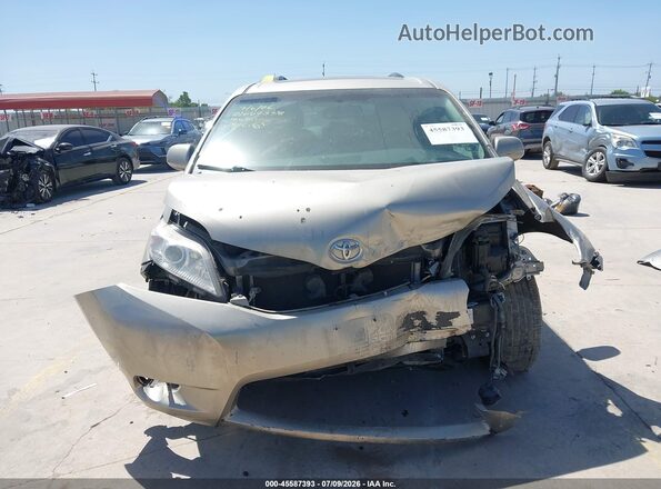 5TDYK3DC6GS741912 2016 TOYOTA SIENNA Beige ხელსაწყოთა პანელის ხედი