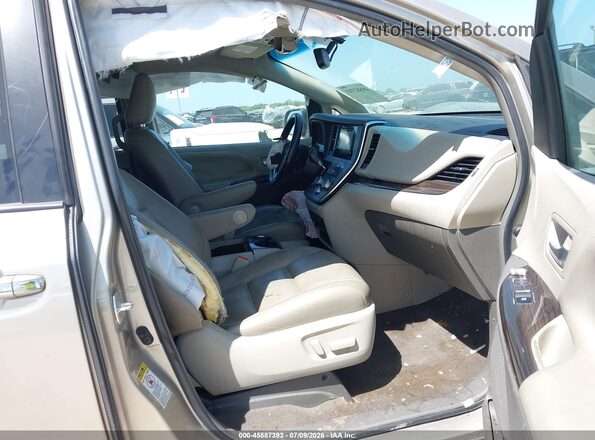 5TDYK3DC6GS741912 2016 TOYOTA SIENNA Beige წინა სალონის ხედი