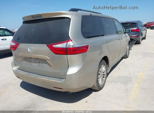 5TDYK3DC6GS741912 2016 TOYOTA SIENNA Beige უკანა მარჯვენა