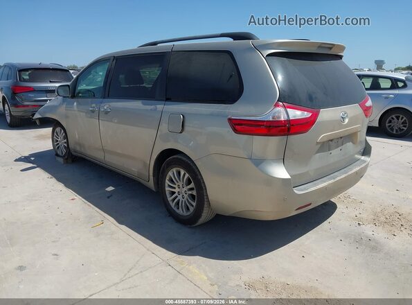 5TDYK3DC6GS741912 2016 TOYOTA SIENNA Beige უკანა მარცხენა