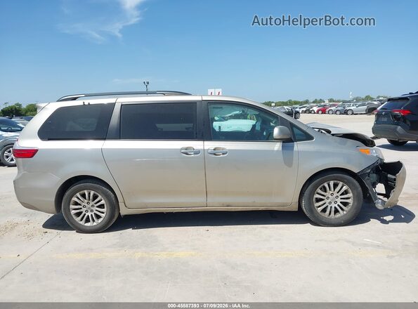 5TDYK3DC6GS741912 2016 TOYOTA SIENNA Beige უკანა სალონის ხედი