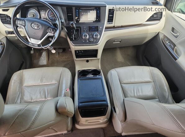 5TDYK3DC7GS716520 2016 TOYOTA SIENNA Gray Առջևի վահանակի տեսք