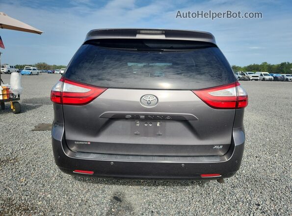 5TDYK3DC7GS716520 2016 TOYOTA SIENNA Gray Հետևի տեսք