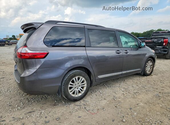 5TDYK3DC7GS735505 2016 TOYOTA SIENNA Gray უკანა მარჯვენა