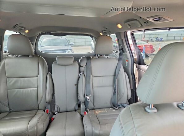 5TDYK3DC7GS735505 2016 TOYOTA SIENNA Gray უკანა სავარძლების ხედი