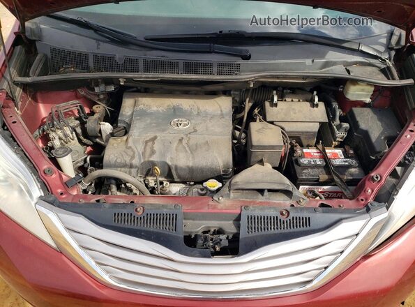 5TDYK3DC8GS763877 2016 TOYOTA SIENNA Maroon Շարժիչի բաժամունքի տեսք