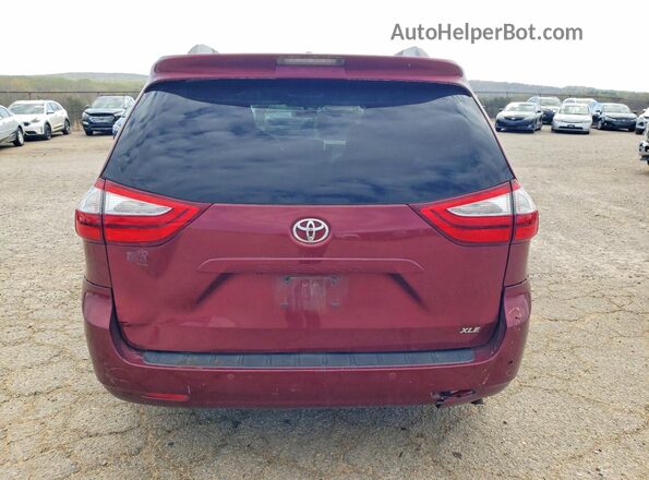 5TDYK3DC8GS763877 2016 TOYOTA SIENNA Maroon Հետևի տեսք