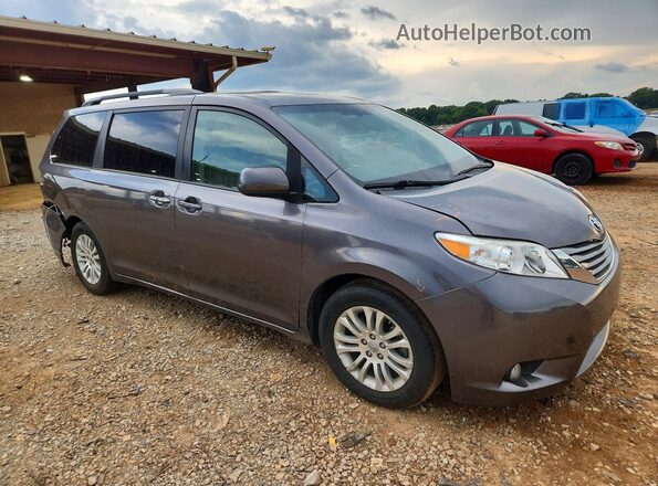 5TDYK3DC8GS765127 2016 TOYOTA SIENNA Серый Передняя правая четверть