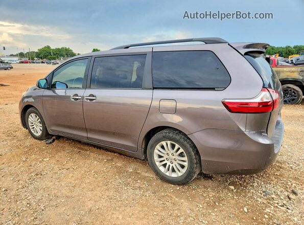 5TDYK3DC8GS765127 2016 TOYOTA SIENNA Серый Задняя левая четверть