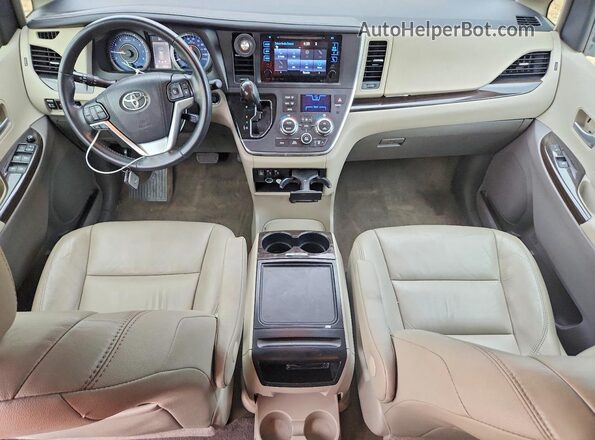 5TDYK3DC8GS765127 2016 TOYOTA SIENNA Серый Вид панели приборов
