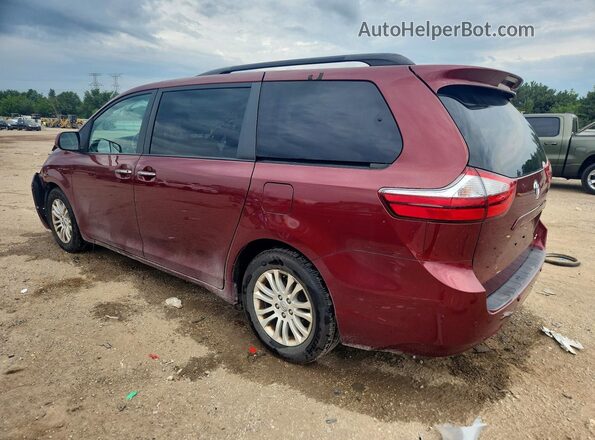 5TDYK3DCXGS708511 2016 TOYOTA SIENNA Red Rear left