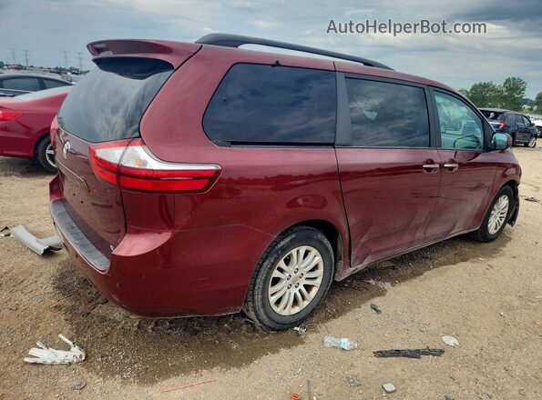 5TDYK3DCXGS708511 2016 TOYOTA SIENNA Red Rear right