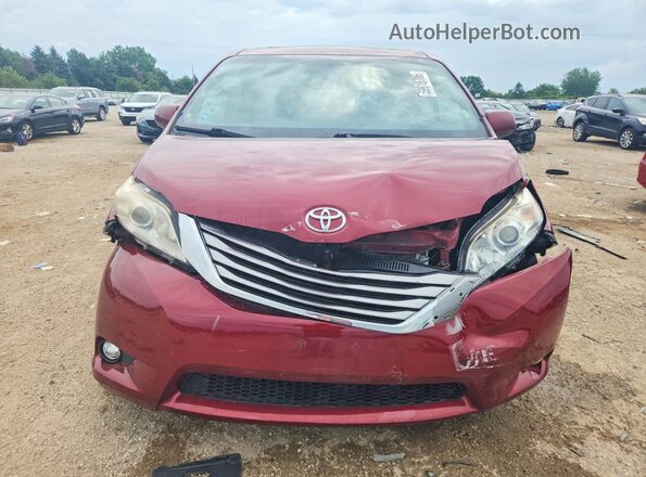 5TDYK3DCXGS708511 2016 TOYOTA SIENNA Red Front view