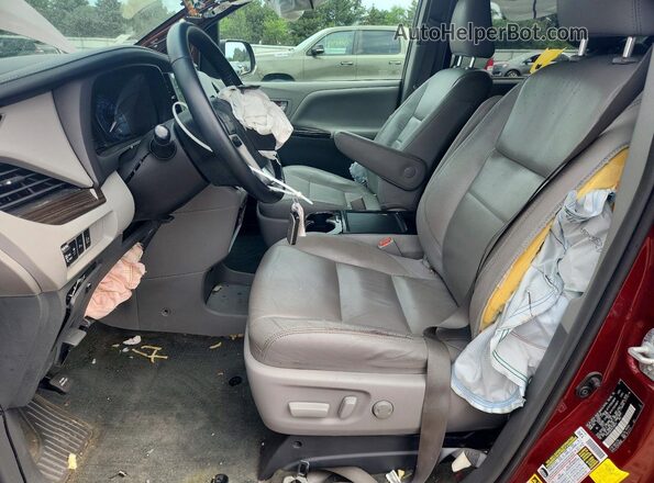 5TDYK3DCXGS708511 2016 TOYOTA SIENNA Red Front interior view
