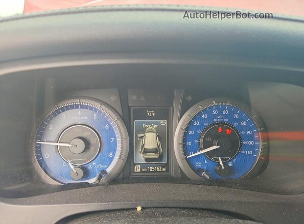 5TDYK3DCXGS708511 2016 TOYOTA SIENNA Red Instrument cluster view