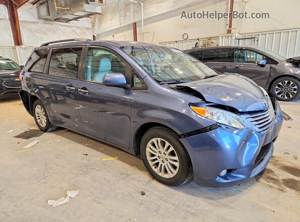 5TDYK3DCXGS725325 2016 TOYOTA SIENNA Blue Передня права чверть