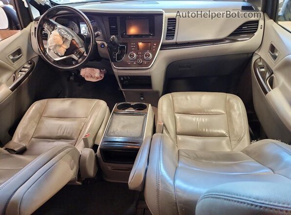 5TDYK3DCXGS725325 2016 TOYOTA SIENNA Blue Вид панелі приладів
