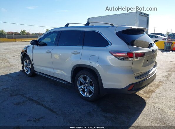 5TDYKRFH2GS184055 2016 TOYOTA HIGHLANDER White Trasero izquierdo