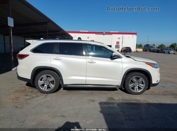 5TDYKRFH2GS184055 2016 TOYOTA HIGHLANDER White Vista interior trasera