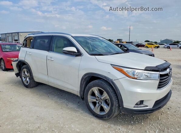 5TDYKRFH4GS124293 2016 TOYOTA HIGHLANDER White Передня права чверть