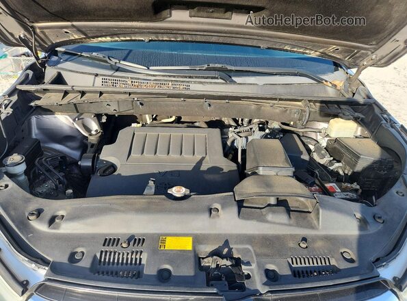 5TDYKRFH4GS128893 2016 TOYOTA HIGHLANDER Gray უკანა სალონის ხედი