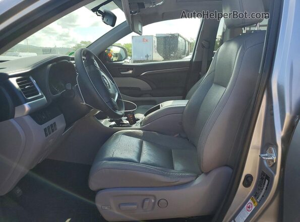 5TDYKRFHXGS157136 2016 TOYOTA HIGHLANDER Silver წინა სალონის ხედი